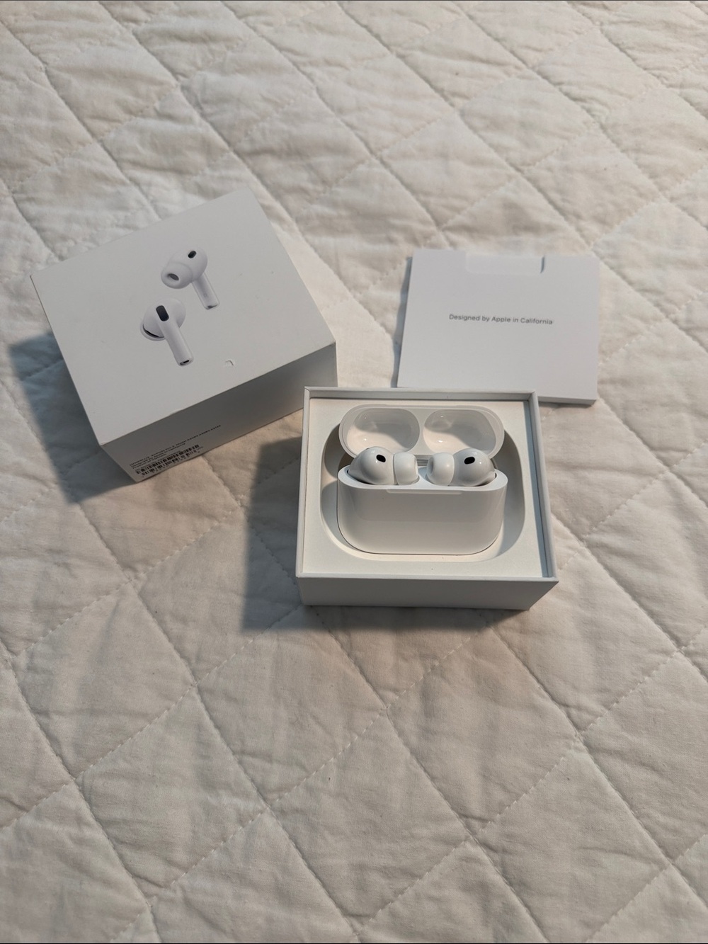 Apple White AirPods Pro 3rd gen with Charging Case and Box